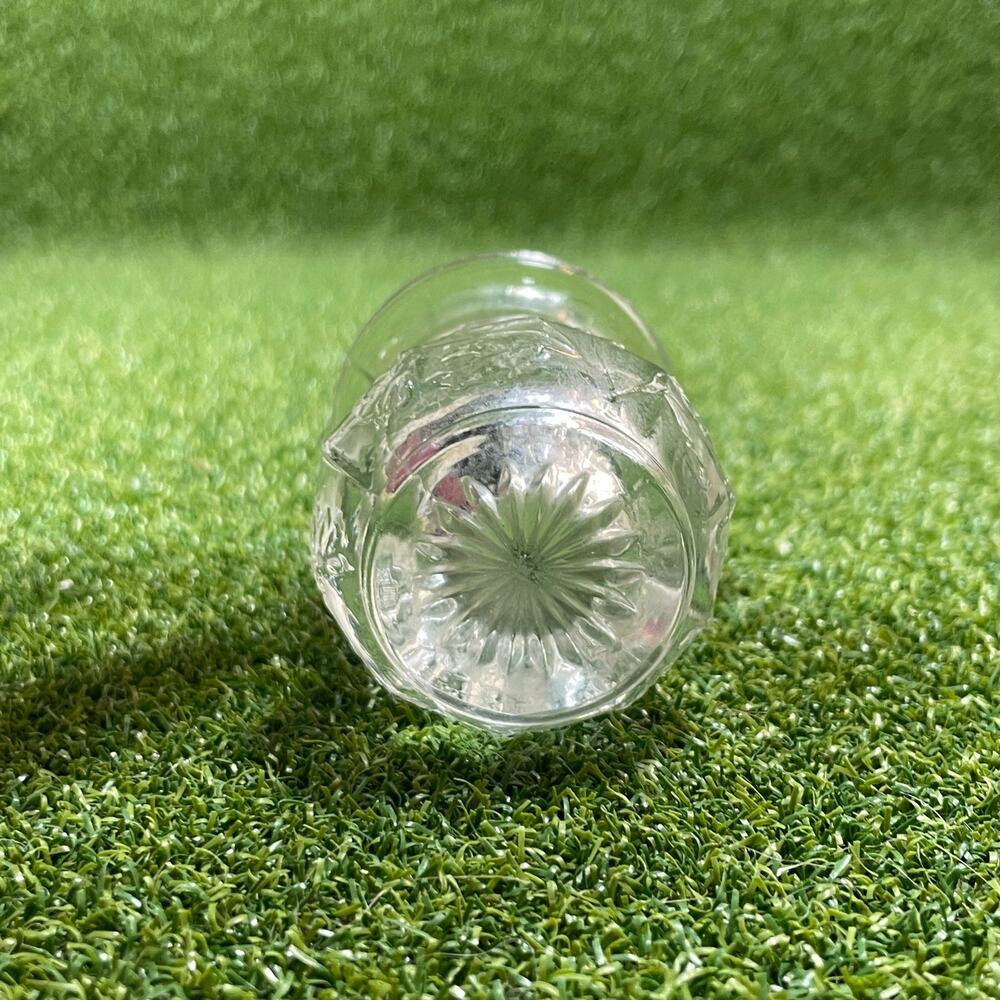 Vintage Clear Pressed Glass Toothpick Bud Vase Mini Votive Candle Holder - Picture 6 of 9